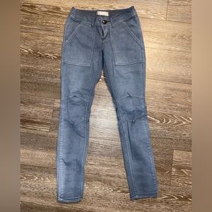 Free People Railroad Seamed Skinny Jeans